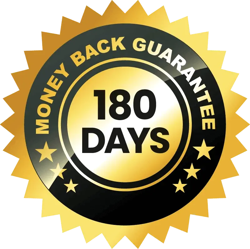 cortisol am 180 days money back guarantee